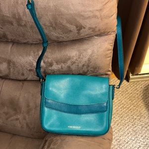 NWOT Vera Bradley Twice as Nice small leather double flap crossbody